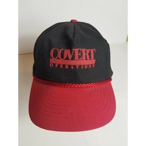 Vintage Covert Operations Ops Spellout Trucker Hat‎ Cap Military 80s 1980s VTG